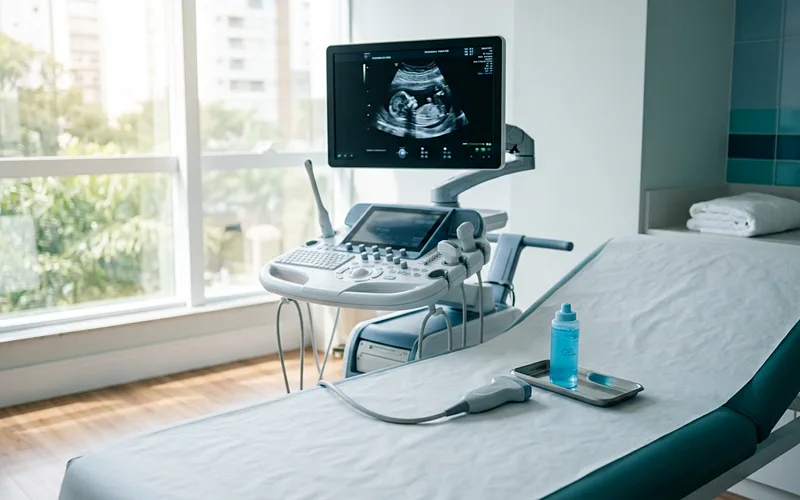 Equipamento de ultrassom e ecografia